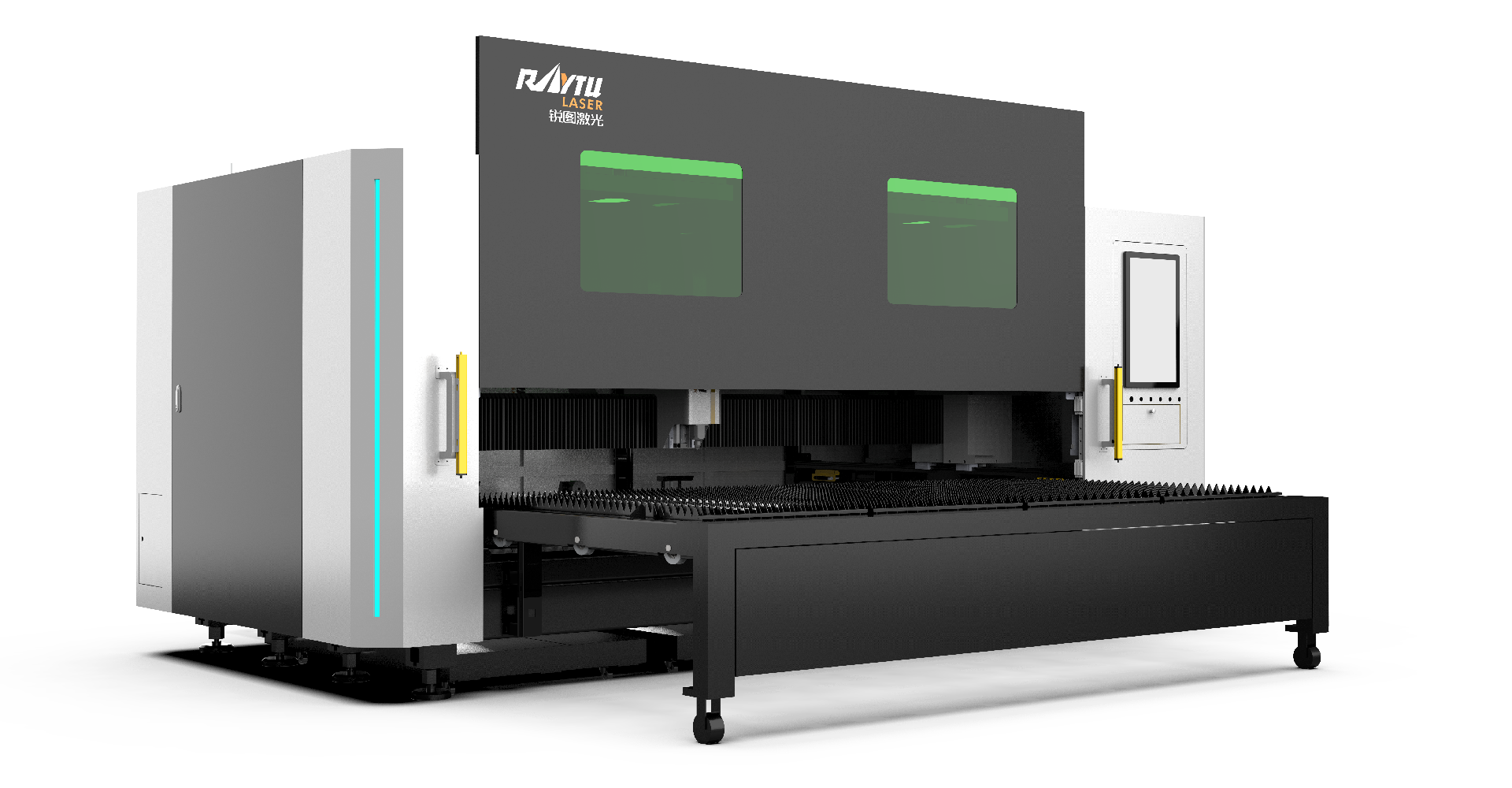 Single Table Enclosed Fiber Laser Cutting Machine